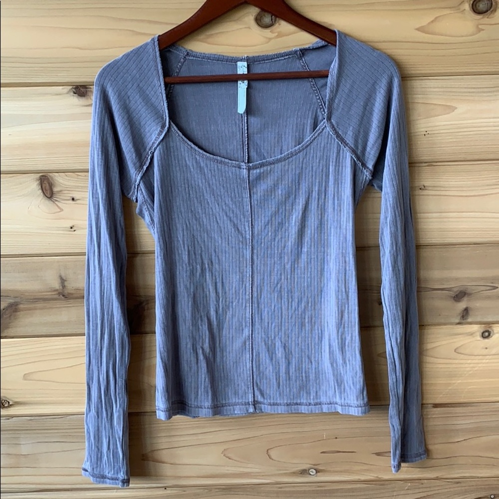 Long Sleeve Scoop Neck Free People Top